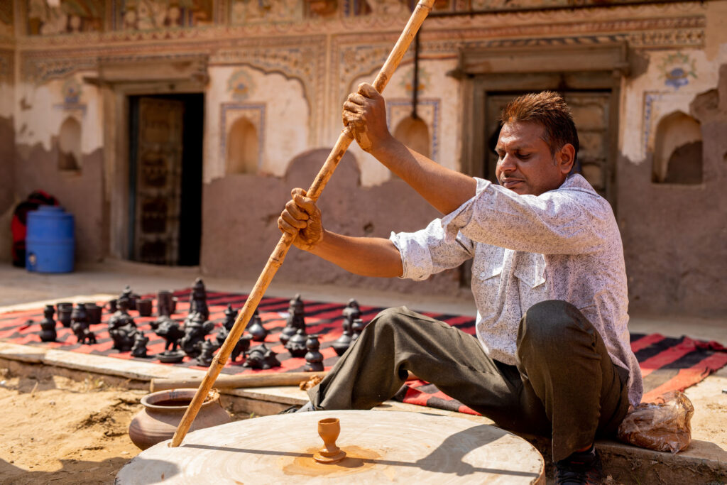 Craft demonstration at Momasar Festival